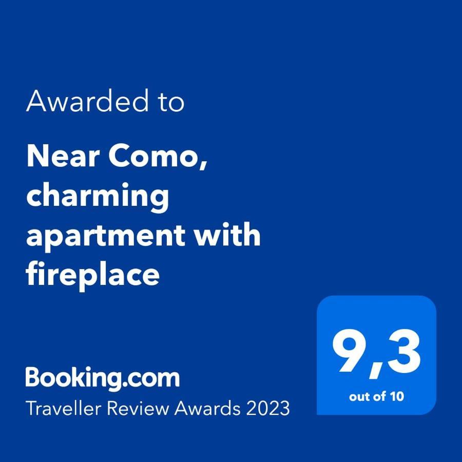 Near Como, Charming Apartment With Fireplace Grandate Exterior foto